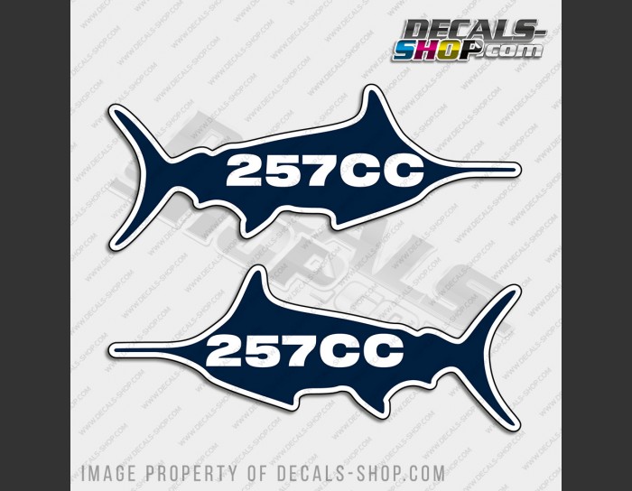 Sea Fox 257CC Boat Logo Decal Set of 2 x 8.25"